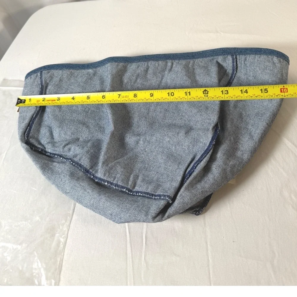 Longaberger Fabric Basket Liner Protector Denim Blue Catalog New Vintage‎ 85-12